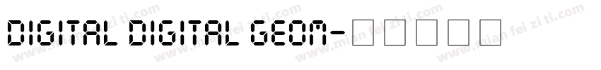 digital digital geom字体转换